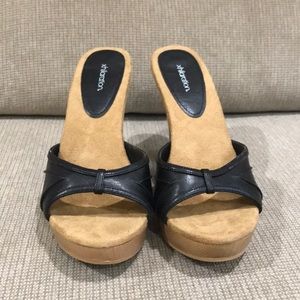 Platform slide heels